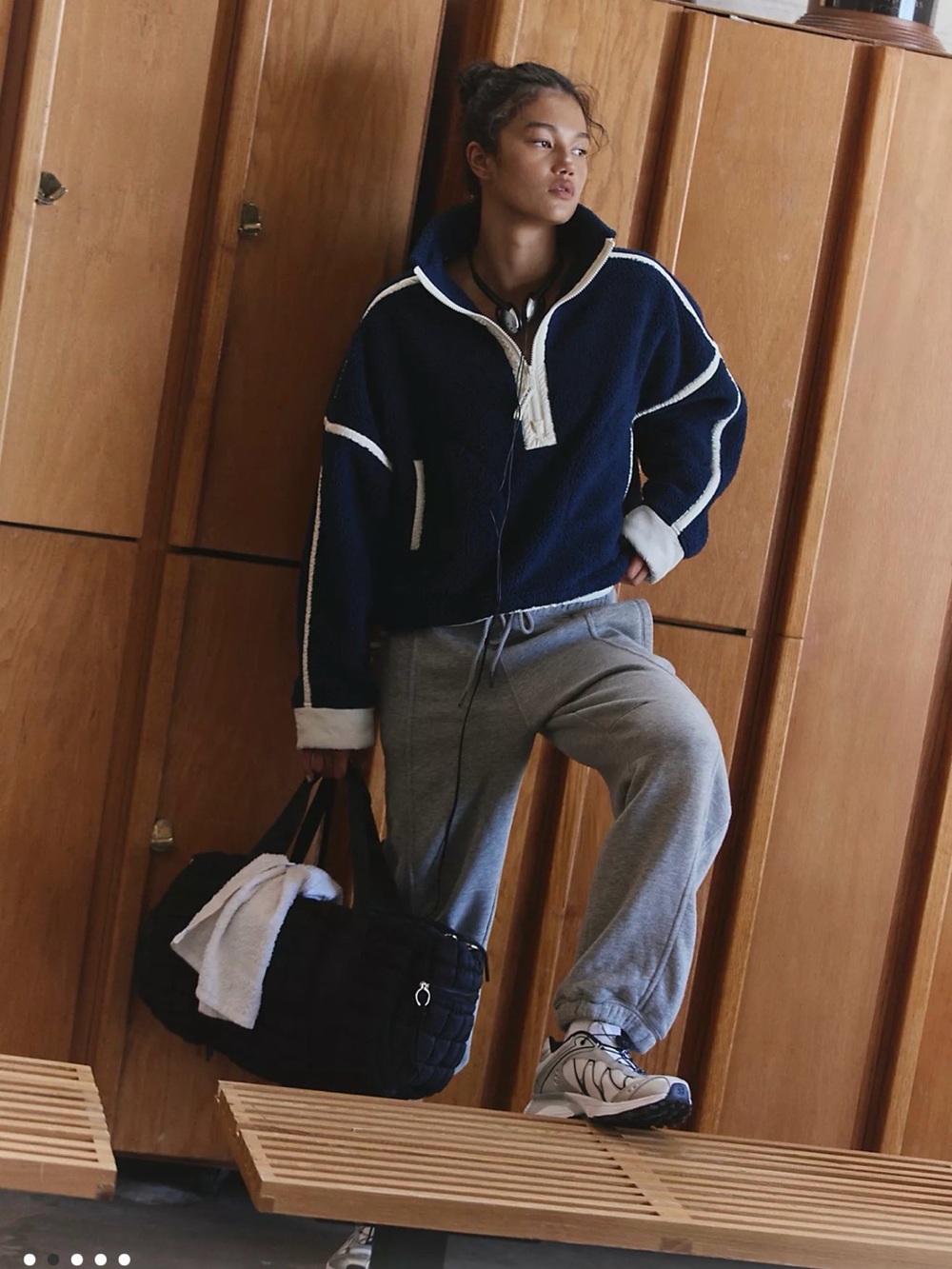 Free People Mountain High Half-Zip Fleece